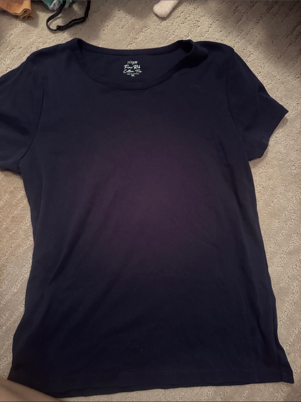 J. Crew Navy Short-Sleeve Crewneck Tee